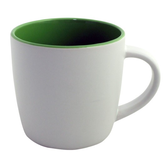 Pisa Coffee Mugs White Green